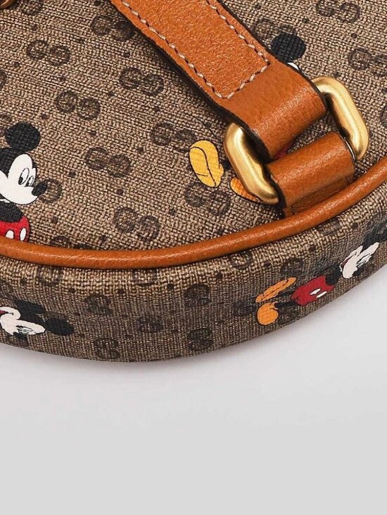 Gucci x Disney Brown GG Coated Canvas Mickey Mouse Mini Backpack Bag main image 6